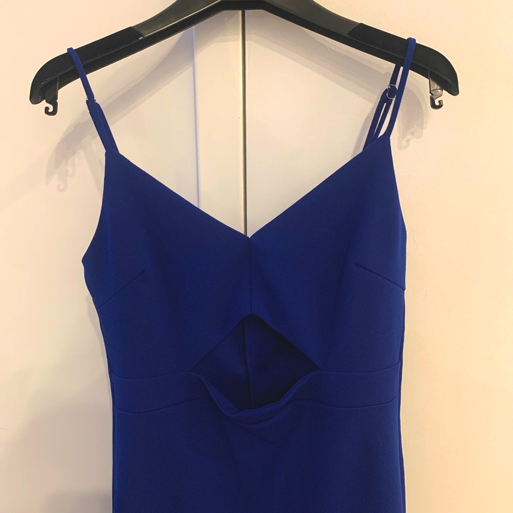 Lulus keyhole bodycon blue dress
